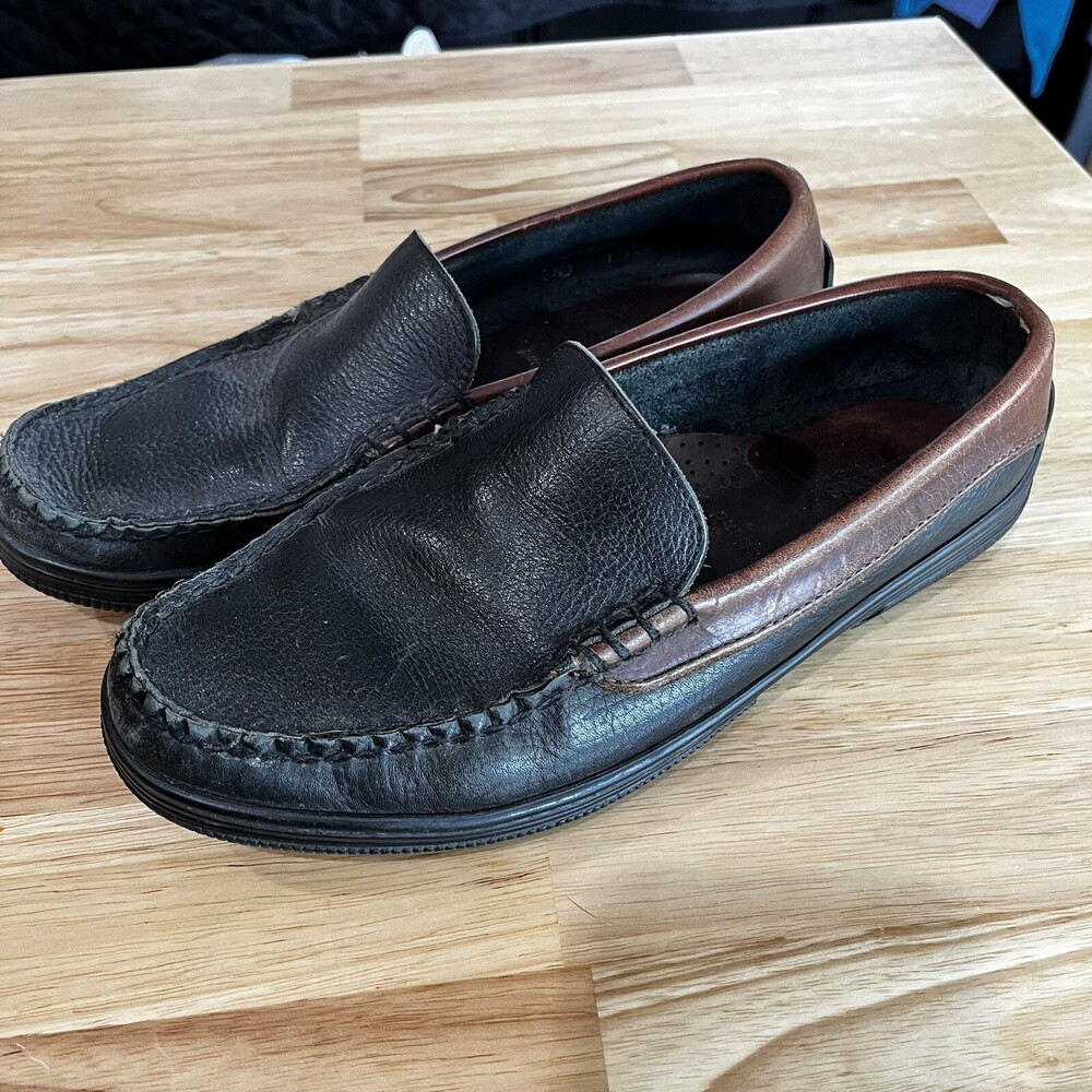 Allen Edmonds Mens Westland Black Brown Leather Loafer 8.5 Casual Classic‎